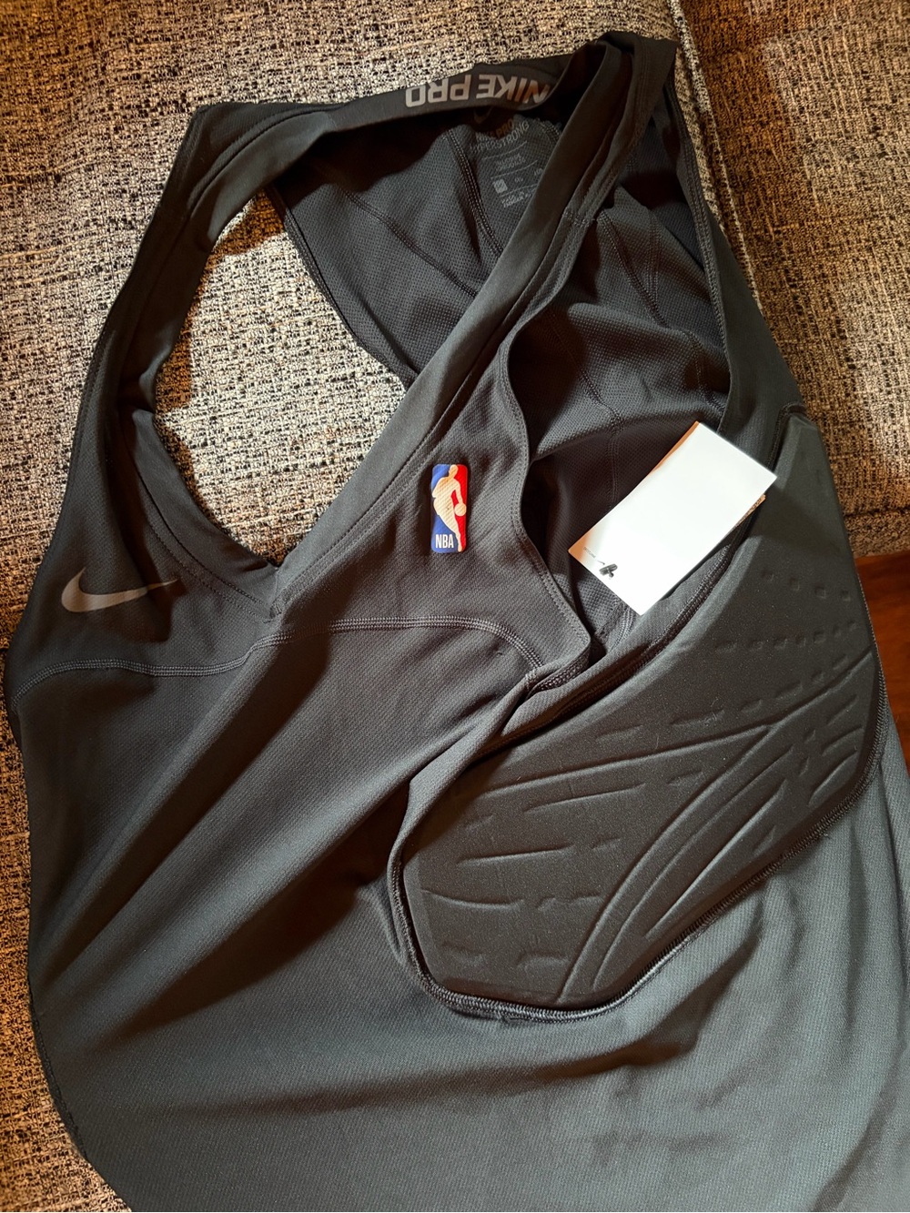 Nike Black Pro HyperStrong Padded Sports Tank